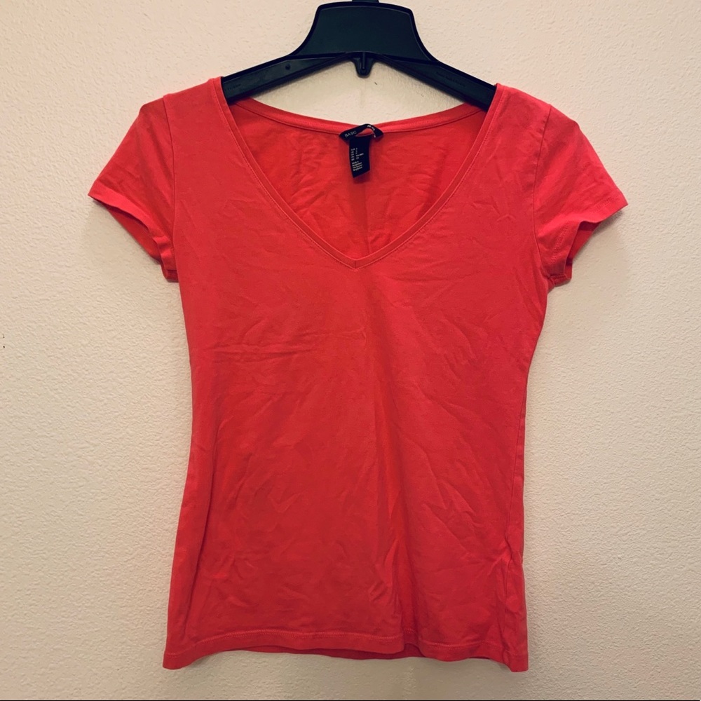 H&M | T-shirt (Coral)